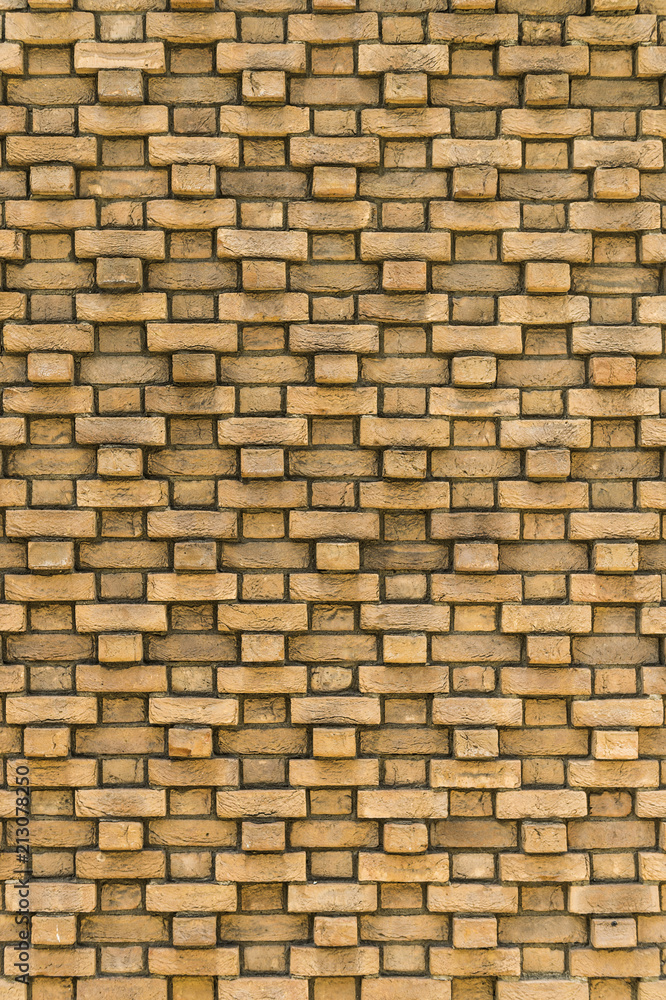 レンガの装飾壁
