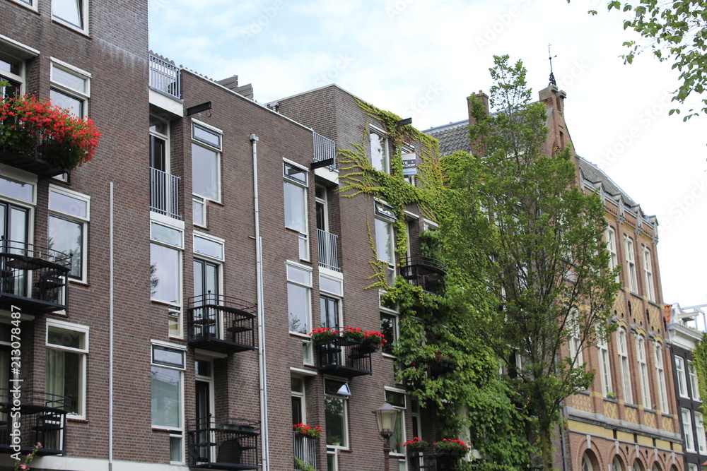 Hausfassaden in Amsterdam