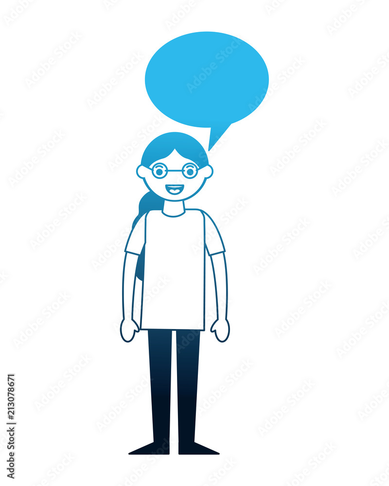 woman people character speech bubble woman people character speech bubble