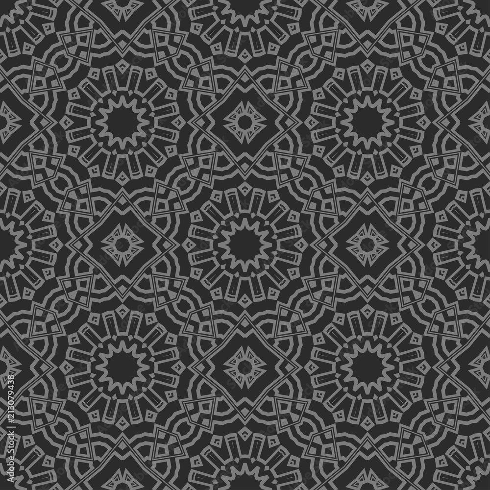 Abstract geometric ornament. Beautiful seamless vector pattern. for Card, print, kerchief design, napkin