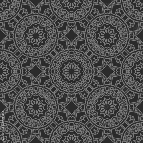 Oriental mandala. Ottoman motifs. Seamless pattern. It is Vector illustrations.ental mandala. Ottoman motifs. Seamless pattern. It is Vector illustrations. Artwork for graphics. © Bonya Sharp Claw