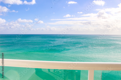 Beautiful clear view of the turquoise waters of the Atlantic Ocean. Tropical landscape. © selenedasilva