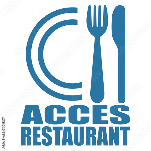 Logo accès restaurant.