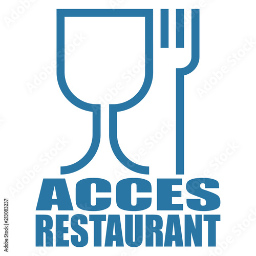 Logo accès restaurant.