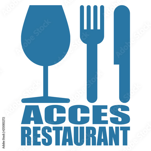 Logo accès restaurant.