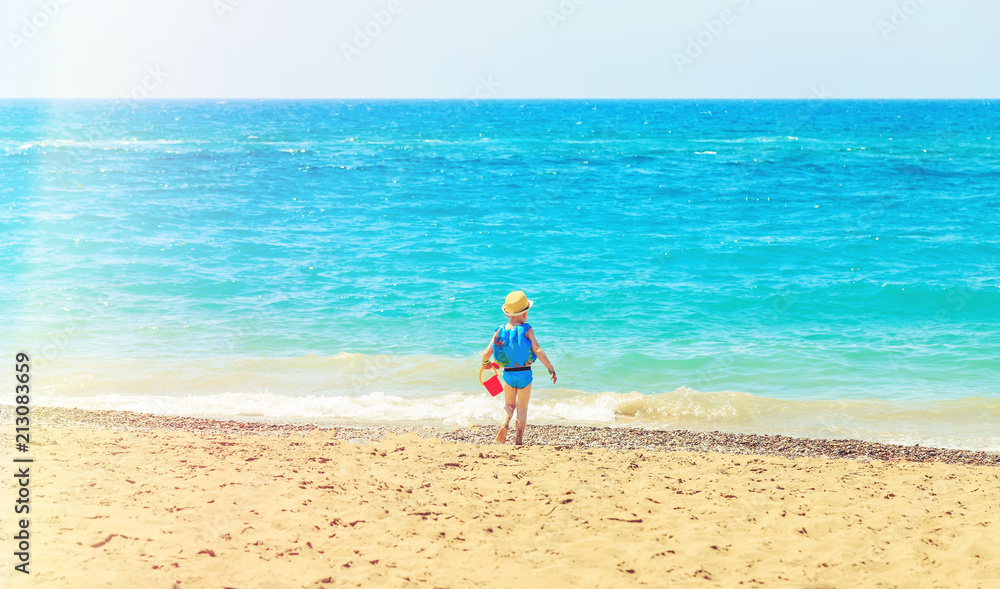 little boy on the beach