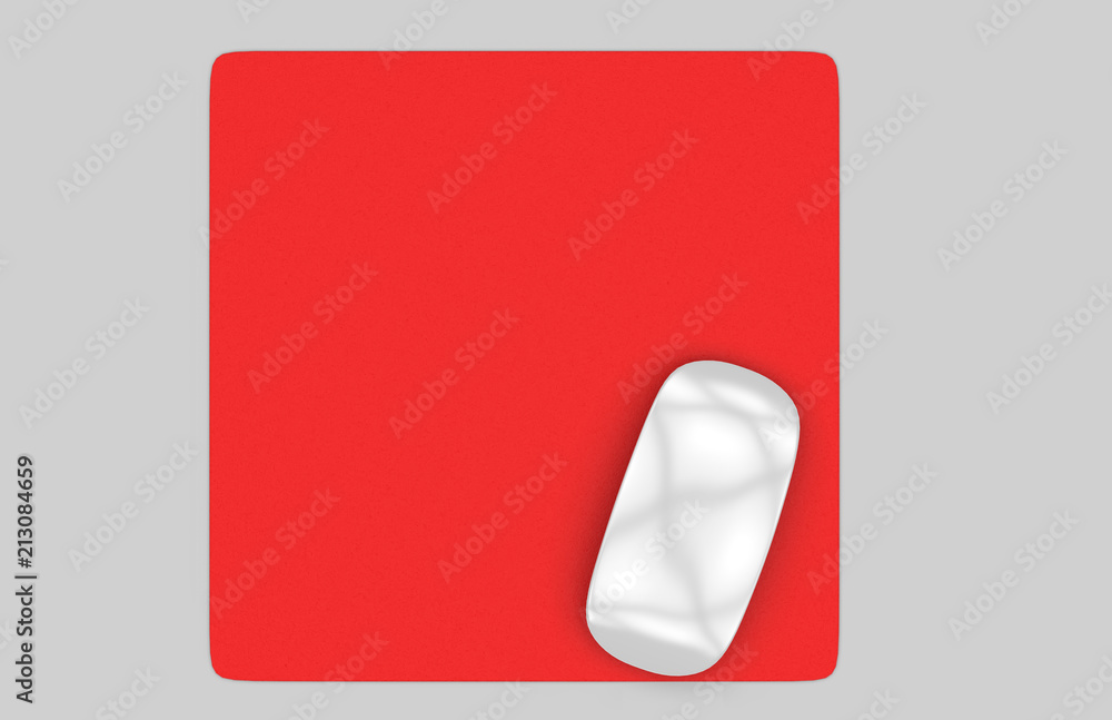Rectangular Blank mouse pad with computer mouse for branding or design presentation. 3d render illustration. Rectangular Blank mouse pad with computer mouse for branding or design presentation. 3d render illustration.