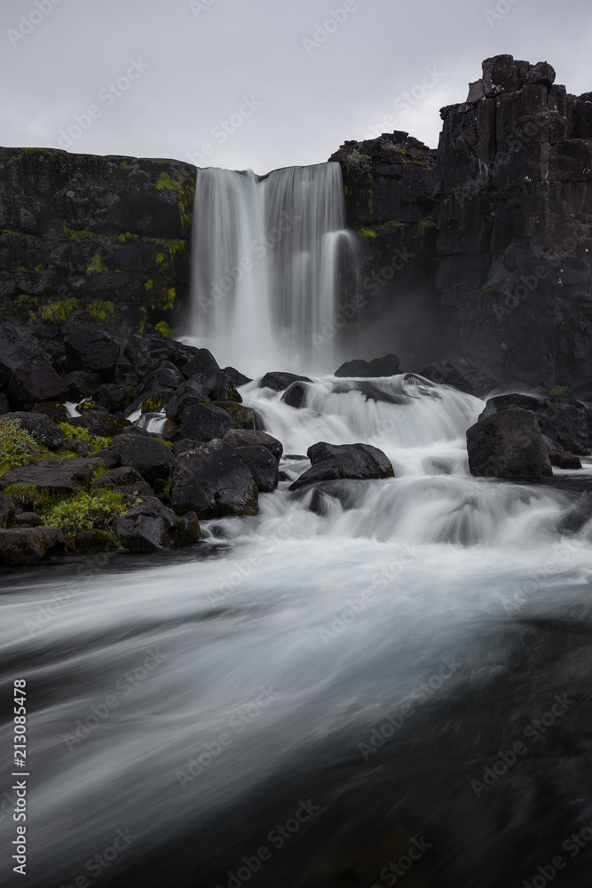 Oxararfoss (Thingvellir National Park, South Region, Iceland) Oxararfoss (Thingvellir National Park, South Region, Iceland)