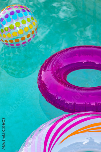 Canvas Print inner tube pool toy