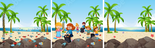 A Set of Beach Cleaning