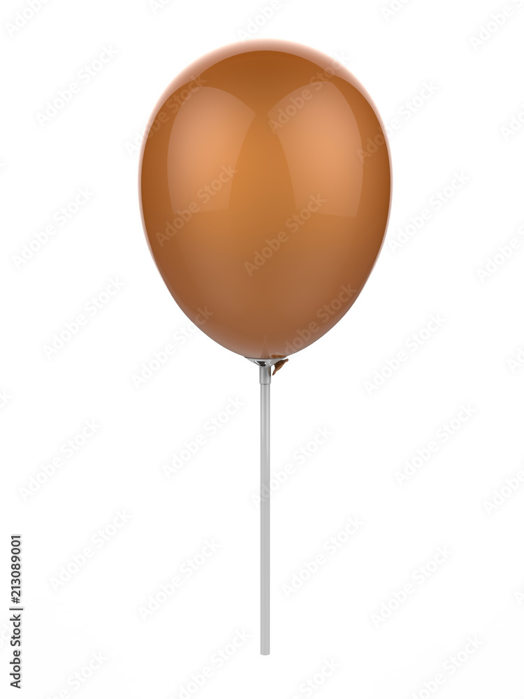 Blank Inflatable Rubber Latex Balloon for Design Presentation. 3d render illustration.