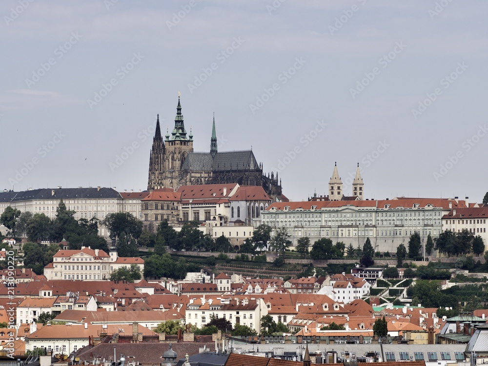 Beautiful cityscape of Prague(Praha), Czech Republic during summer
