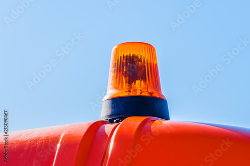 Slika na platnu Orange flasher lamp