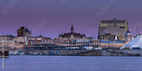 Photography Montreal old port skyline