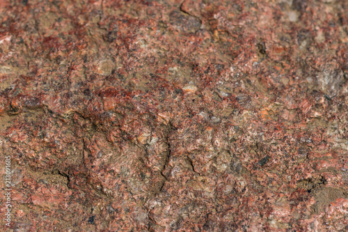 Red granite stone texture