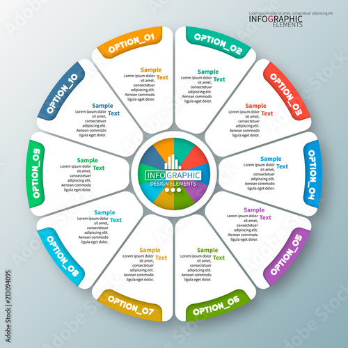 Abstract 3D Paper Infographics