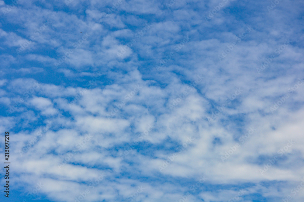 Fluffy White Clouds in Blue Sky Fluffy White Clouds in Blue Sky