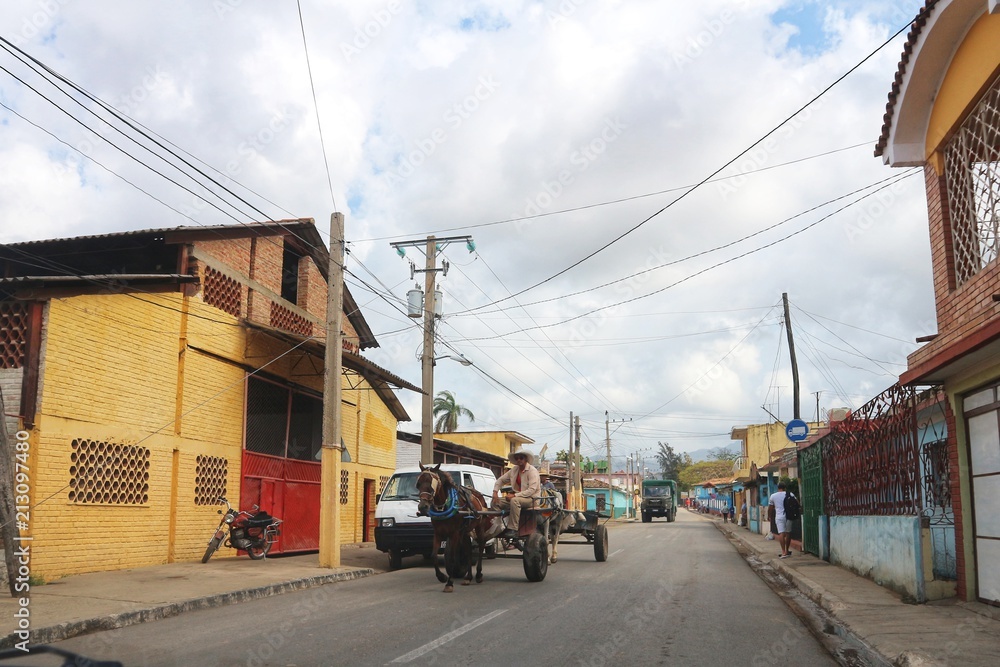 Straßen und Häuser in Trinidad