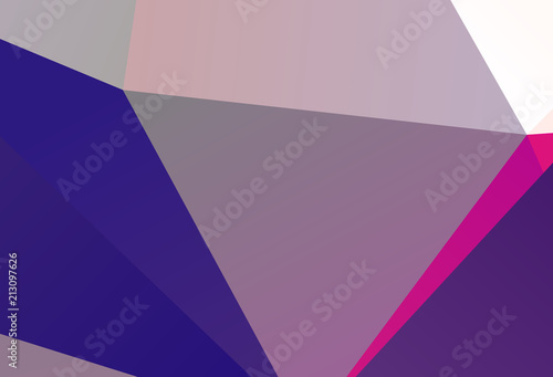 Bright ultraviolet geometric background with triangles of different shapes and scales. Triangulation pattern. 