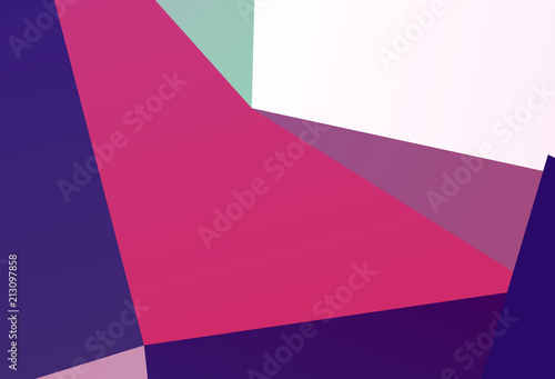 Bright ultraviolet geometric background with triangles of different shapes and scales. Triangulation pattern. 