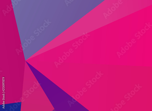 Bright ultraviolet geometric background with triangles of different shapes and scales. Triangulation pattern. 
