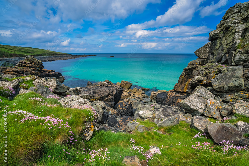 Stunningly beautiful Cornish sea coast