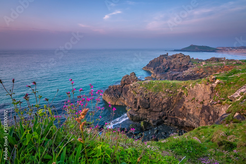 Stunningly beautiful Cornish sea coast photo