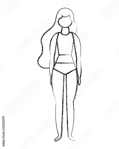 figure female woman in swimsuit