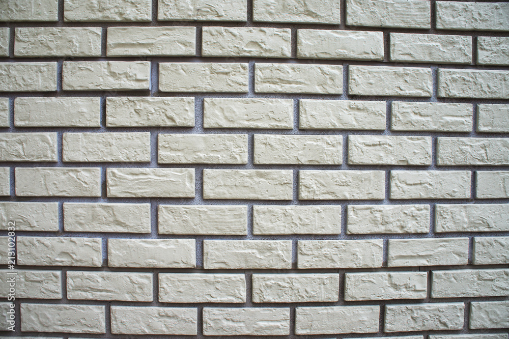 white brick wall