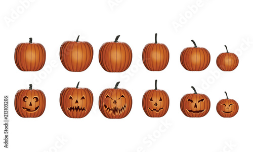 Pumpkin and Jack O'Lantern