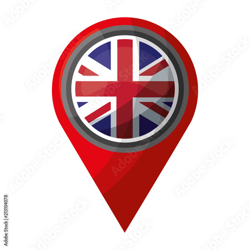 united kingdom flag in pointer map location Free Download united kingdom flag in pointer map location - GFXLoad