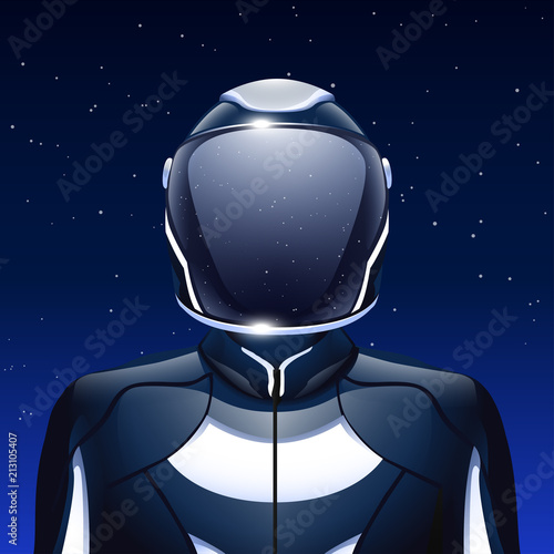 starman on sky background