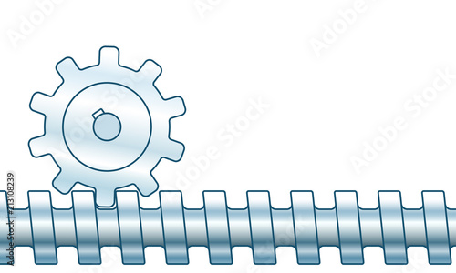 Screw gear illustration
