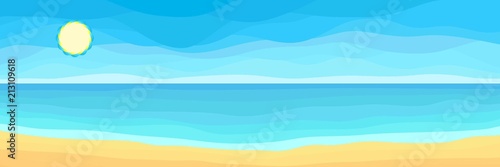 Obraz na płótnie Summer Panoramic Sea Background