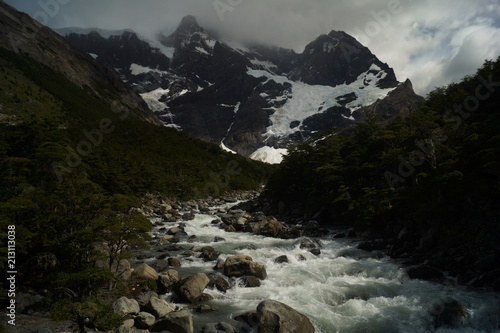 Obraz na płótnie Chile, Patagonia, Torres Del Paine Park w salonie
