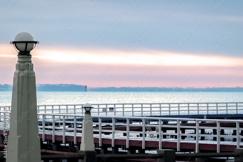 Naklejka premium Sunrise in Geelong, Victoria