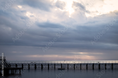 Sunrise at the foreshore in Geelong, Victoria