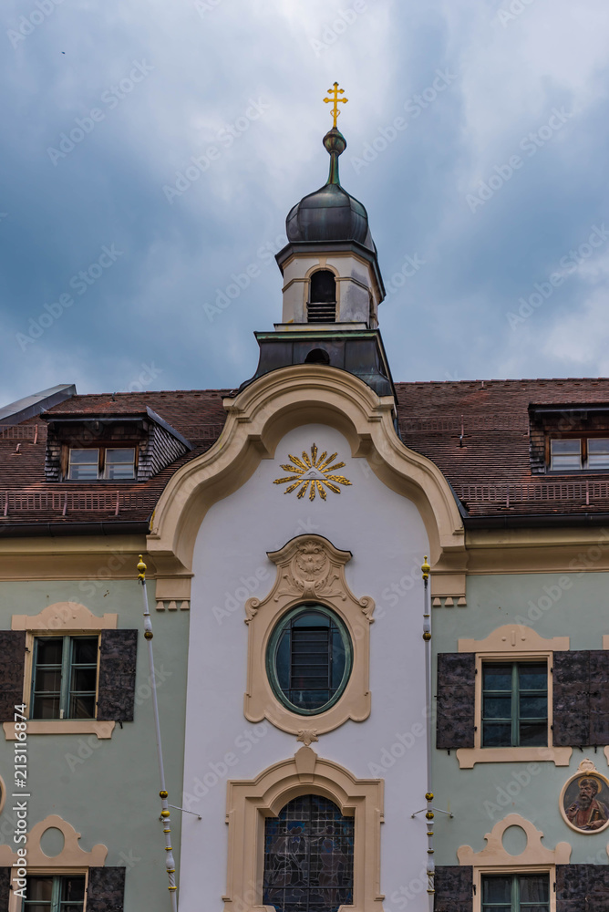 Pilgerhaus in Mittenwald Stock Photo Adobe Stock