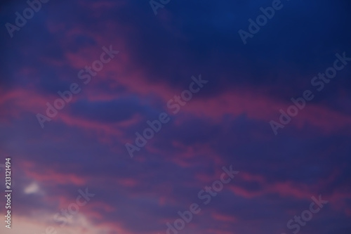 Picturesque view of beautiful twilight sky with clouds