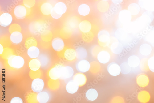 Blurred view of beautiful Christmas lights. Festive background