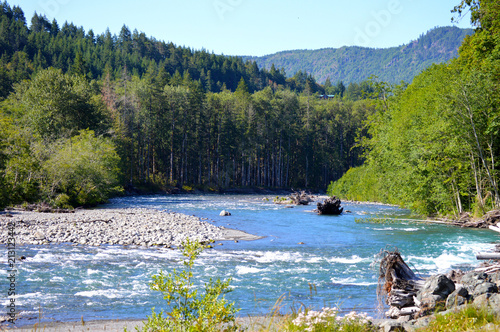Elwha River Near Madison Creek, Olympic National Park, Port Angeles, Washington, USA