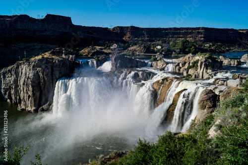 Shoshone Falls on the Snake River near Twin Falls  Idaho  USA