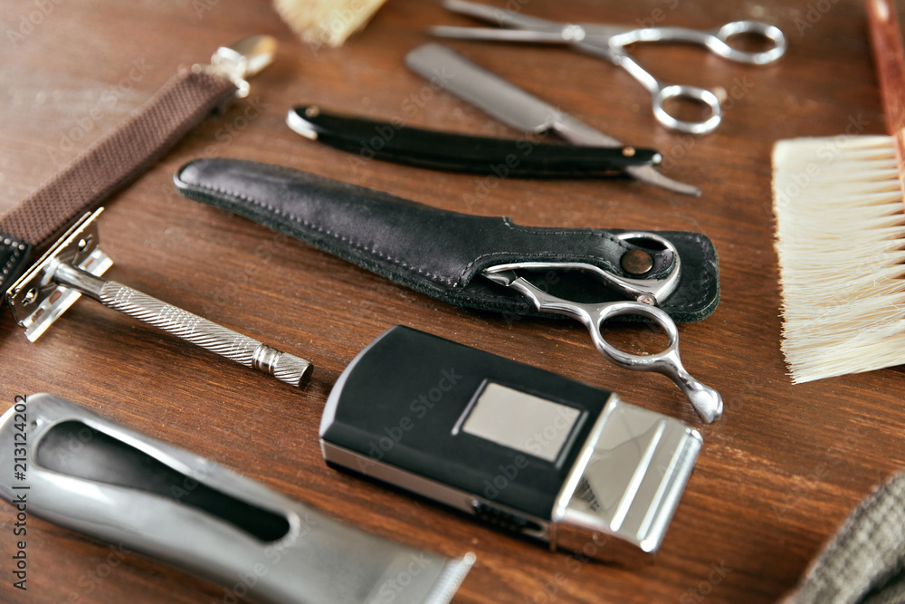 Men's Grooming Tools. Barber Shop Equipment And Supplies Men's Grooming Tools. Barber Shop Equipment And Supplies