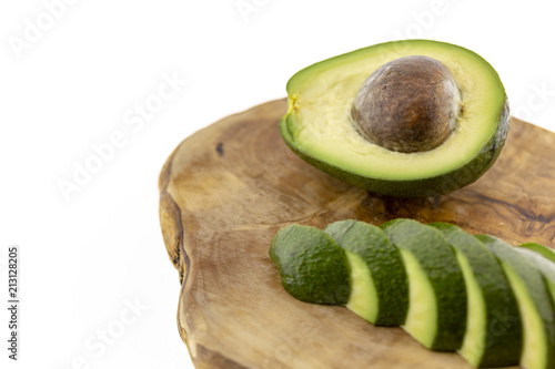Avacado On White Background