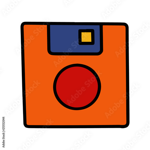 Free Download Computer disk cartoon illustration isolated on white background for children color book - GFXLoad