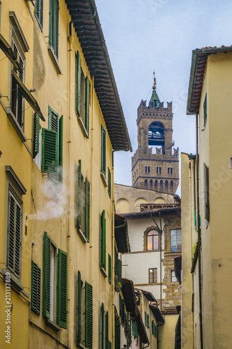 Street of Historic Center of Florence
