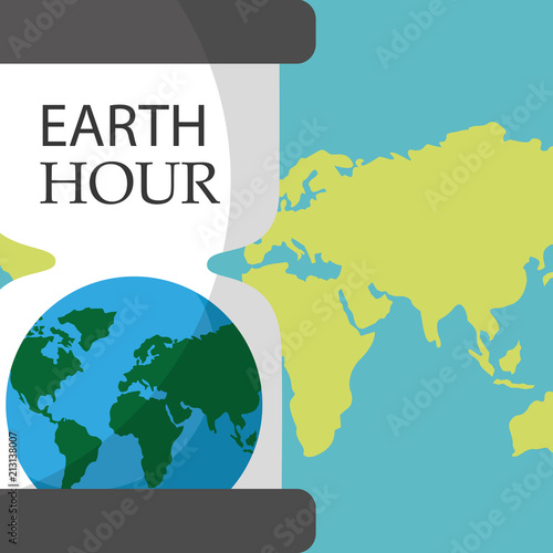 earth hour cartoon