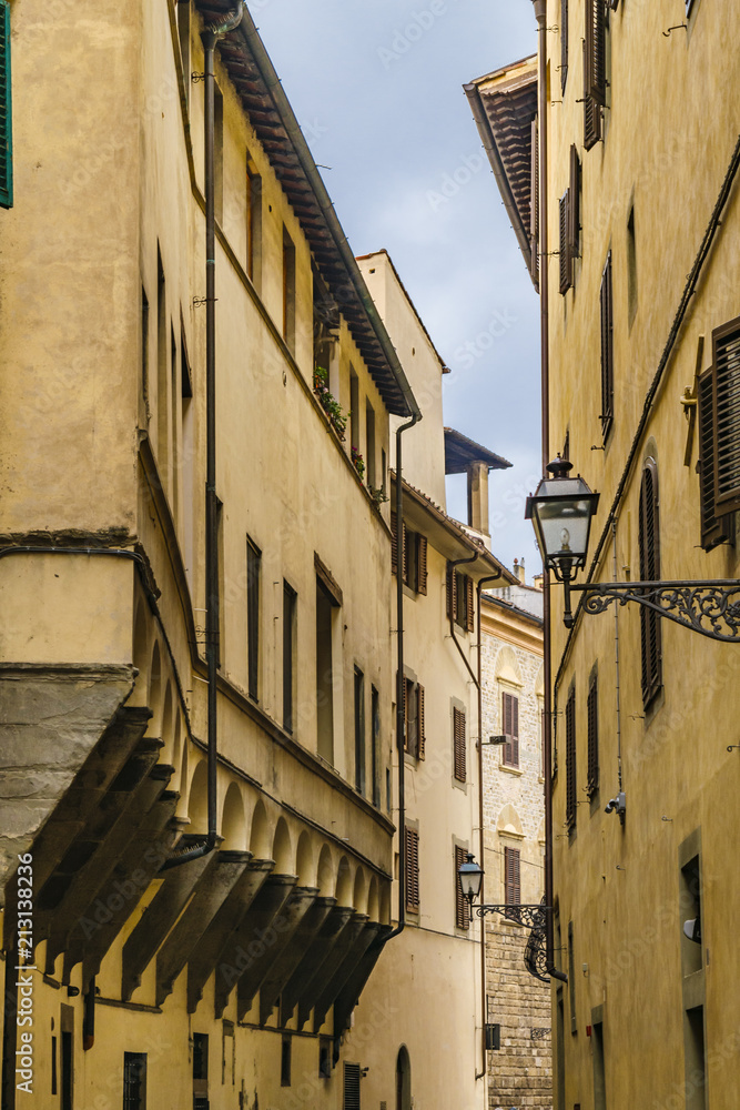 Street of Historic Center of Florence