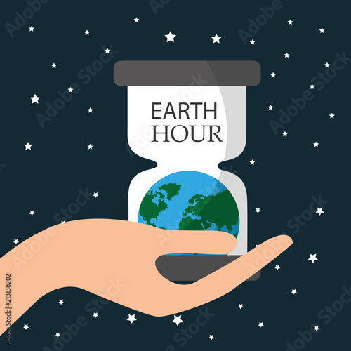 earth hour cartoon