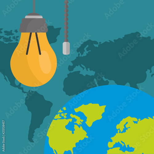 earth hour cartoon